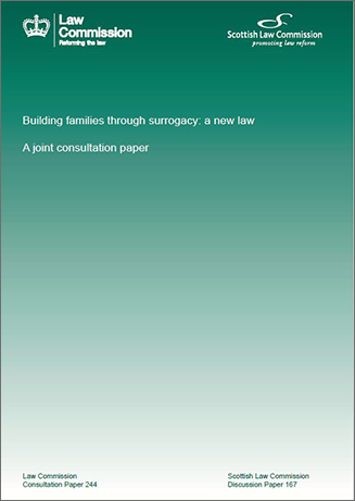Building families through surrogacy: a new law A joint consultation paper